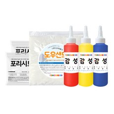 SNOWKIDS 感性顏料 140ml 3種 + 黏土沙 600g + Poly 基本款畫墊 2入組, 3色