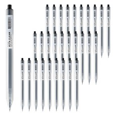 Donga PMS 博彩 半透明啞光素體中性筆 0.5mm, 36個, 黑色