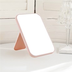 方形折疊桌鏡, 粉色的