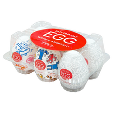 TENGA EGG STANDARD 狂歡綜合蛋6件組, 透明, 1盒