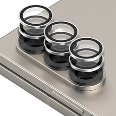 모란카노 메탈 링 카메라 렌즈 강화유리 2p 세트 실버, 1세트