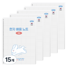 펜피아 5000 한문 8급 배움노트, 혼합색상, 15개