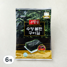 수정김 수정 불판 구이김 전장, 25g, 6개