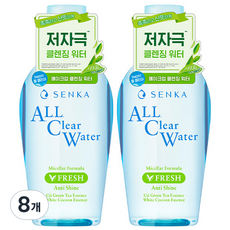 센카 올 클리어 미셀라 포뮬러 프레시 N 클렌징 워터, 230ml, 8개