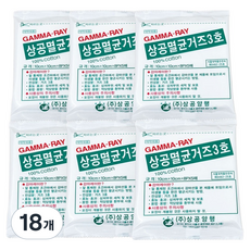 상공양행 멸균거즈 3호 8겹 10 x 10 cm, 18개, 5개입