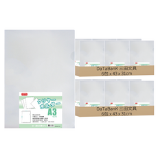 DaTaBanK 三田文具 透明L型文件夾 A3(43 x 31cm) 2個, E-310-A3, 12包