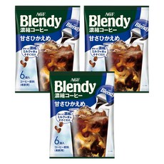 AGF Blendy 減糖咖啡膠囊, 18g, 6顆, 3包