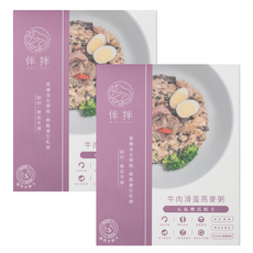 伴拌日嚐 元氣樂活配方燕麥粥 全齡犬鮮食包 150g, 牛肉滑蛋, 2盒
