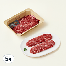 농협안심한우 더한점 채끝 1++등급 구이용 (냉장), 5개, 200g