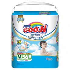 GOO.N 大王 輕薄舒爽系列 紙尿布 褲型 7~12kg, M, 56片