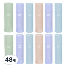 deLi 得力 玉米粉口紅膠 固體膠水 中型 隨機出貨, 48個, 21g