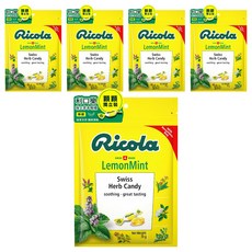 Ricola 利口樂 草本喉糖 香蜂草檸檬味 瑞士草本 獨立包裝, 70g, 5袋