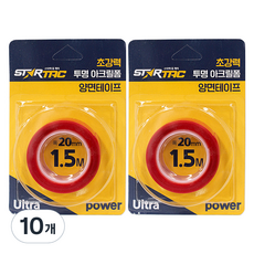 STARTAC 초강력 투명 아크릴 폼 양면 테이프 1.5m ST-133, 10개