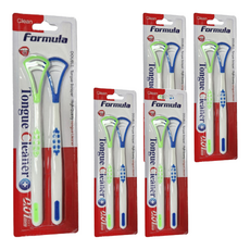 四季舌苔清潔器 綠色+藍色, 5組