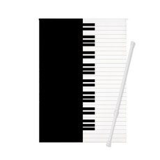 Higher Deco 一體式門簾 + 窗簾桿, 鋼琴