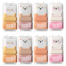 2Youngdesign 動物滾輪橡皮擦4件組, 混合顏色, 2套