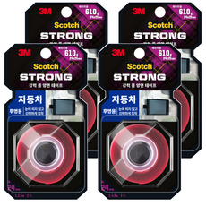 3M Scotch 3M 汽車用透明泡棉雙面膠帶, 4個