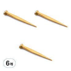 鑄鐵釘掛鉤 金色 大, 6個