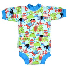 Splash About Happy Nappy Wetsuit 連身版游泳尿布褲 恐龍航海記, XL, 1件