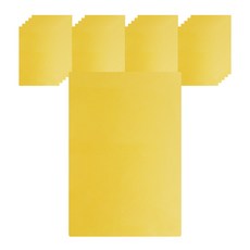 PP 무사선 제본표지 0.5mm 100p, 옐로우, A4, 1세트