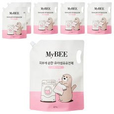 MyBEE 溫和親膚嬰兒衣物柔軟精 甜蜜觸感香 補充包, 6個, 2.1L