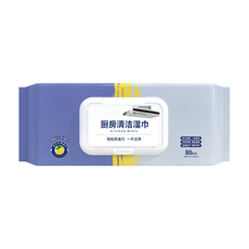 喵汪森林 廚房用清潔濕巾 03 加厚款 80張, 1包