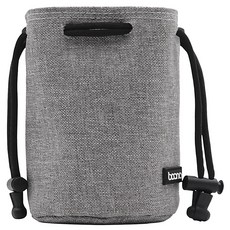 baona 包納 牛津布 鏡頭收納包 圓形小號 直徑90mm*高130mm 灰色, 1個