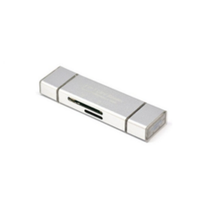 Techman金屬色彩OTG轉接頭 Type-c/MicroUSB/USB3.1, 單品, 白色的