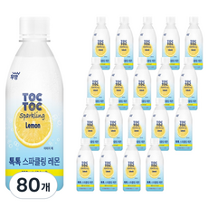 우양 톡톡 스파클링 레몬, 80개, 350ml
