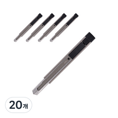 deLi 得力 金屬美工刀 小 2083, 混合顏色, 20個