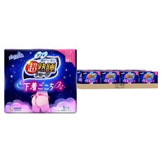 SOFY 蘇菲 超熟睡 量多夜用衛生棉褲, M~L, 5片, 24包