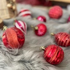 聖誕樹極光裝飾品套組, 酒紅色, 1個