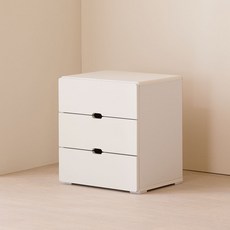 JD FURNITURE 3層抽屜收納櫃, 白色