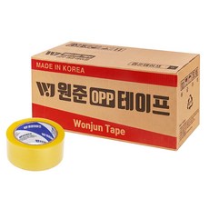 원준테이프 opp 투명 박스 테이프 80m 57mic, 50개