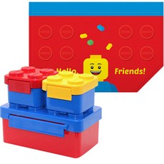 Oxford 積木造型便當盒組, 混色, 1組