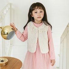 Lala Amang 女士奶油色蕾絲馬甲