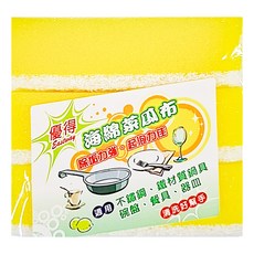 優得 小蘇打海棉菜瓜布, 3個, 1組