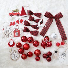 Joart Trudy Red 聖誕樹裝飾套組, 混合顏色