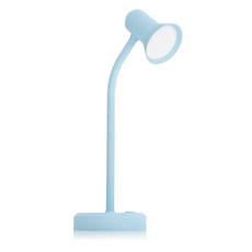 aiwa 愛華 LED 軟管檯燈 LD-404, 節能 LED 光源, USB Type-C 連接線, 粉藍色