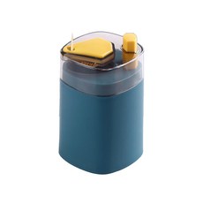 CHINADA 按壓式自動牙籤筒 8.3*5.5cm, 藍色, 3入