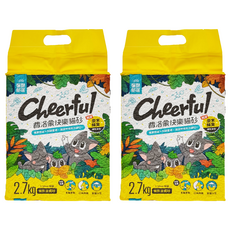 LitoMON 怪獸部落 費洛蒙快樂貓砂 條形豆腐砂, 2.7kg, 2袋, 無香味