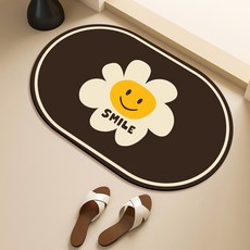 비욘드리빙 스마일&데이지 빨아쓰는 규조토 발매트, 데이지 SMILE