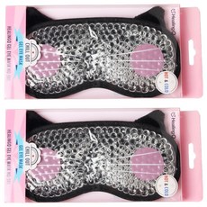 眼部冷熱凝膠眼罩 黑色 HQ-501, 1入, 2個