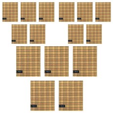 송월타월 샤보렌 체크 때밀이, 옐로우, 1개입, 15개