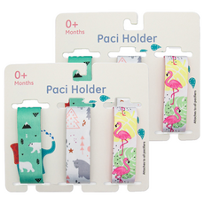 OhBabyLying 奶嘴鏈3件組, 熊熊紅鶴, 2組