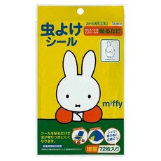 Skater 精油驅蟲貼片 72入, 米飛兔 白色 + 藍色, 1包