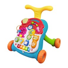 三合一音樂助步車, 益智玩具, 聲光效果, 綠色, 1個