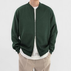 골지 차이 니트 집업 T2941