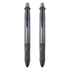 PILOT 百樂 木質4+1多功能筆 BKHW-2SR, 0.5mm, 灰色, 2支