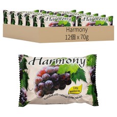 Harmony 水果香皂 S113 葡萄, 70g, 12個